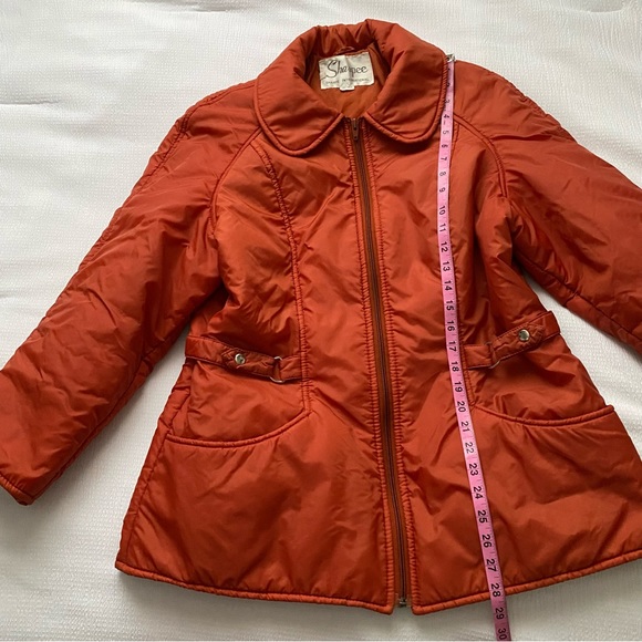 Vintage Sharpee Sharpe Int. Peter Pan Collar Burnt Orange Jacket - Picture 6 of 13